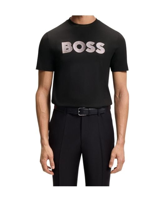 Boss Black Logo-Patch T-Shirt for men