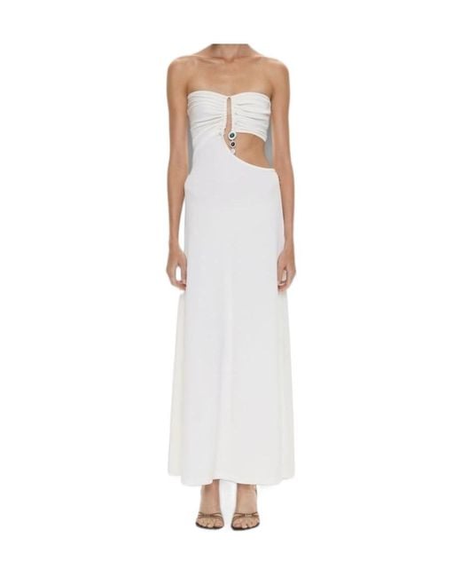 Christopher Esber White Strapless Dress