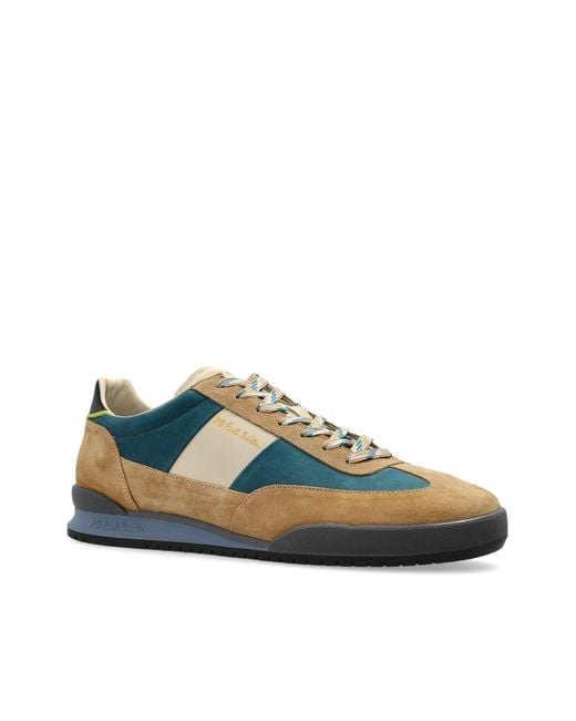 Paul Smith Green Ps Paul Smith Dover Panelled Sneakers for men