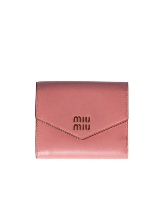 Miu Miu Pink Small Leather Wallet