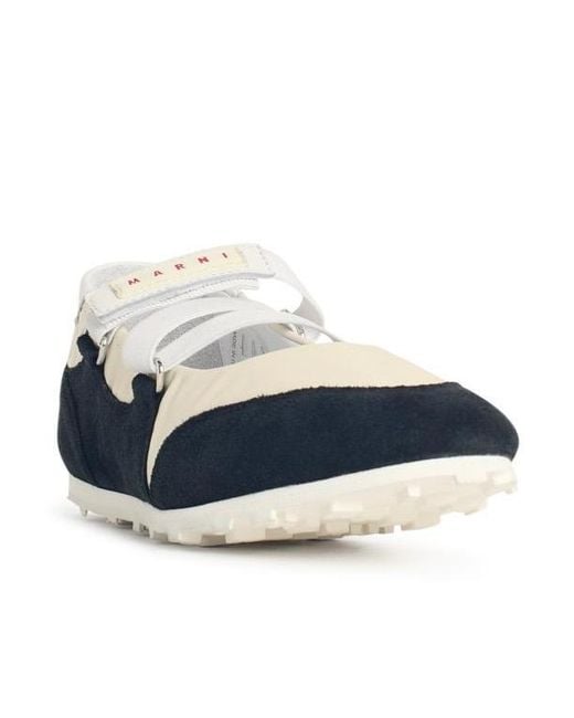 Marni Blue Softy Soccer Sneakers