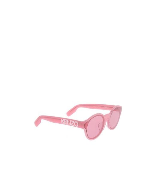 KENZO Pink Logo Sunglasses for men