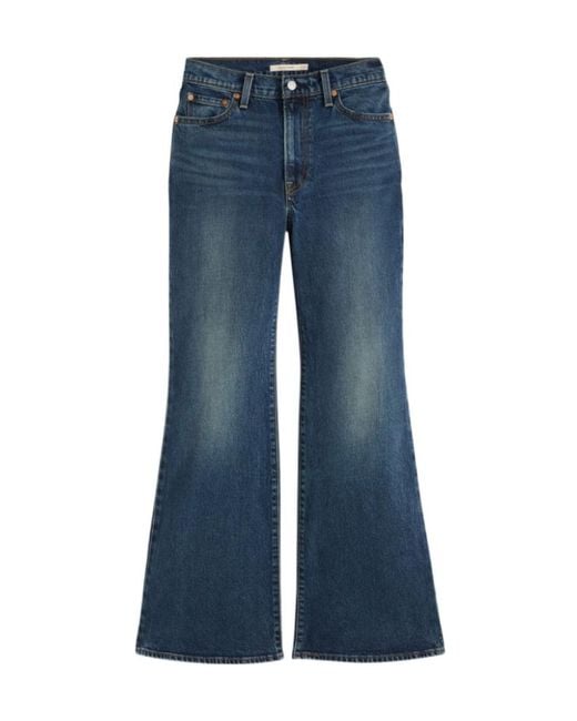 Levi's Blue Ribcage Flare Jeans