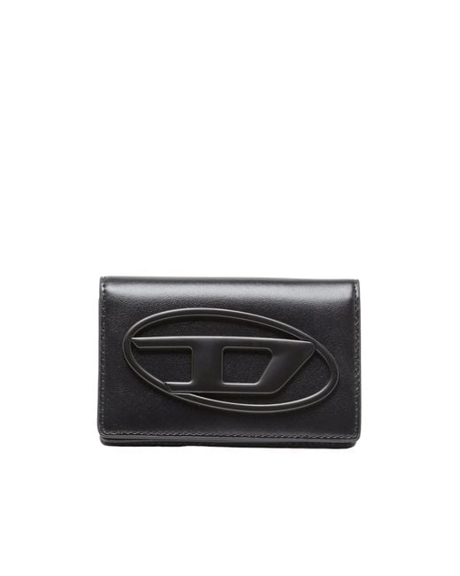 DIESEL Black Holi-D Card Holder for men