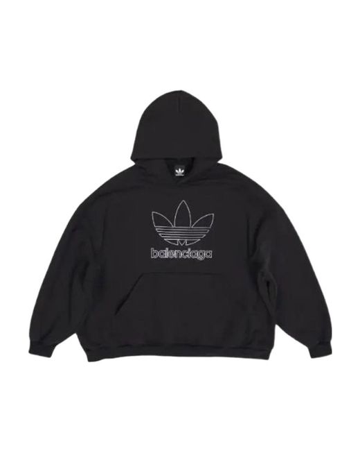Balenciaga Black X Adidas Oversized Hoodie for men