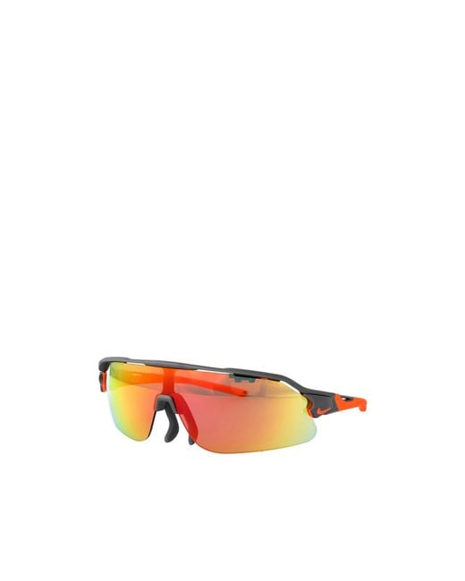 Nike Orange Flyfree Shield Pilot Frame Sunglasses for men