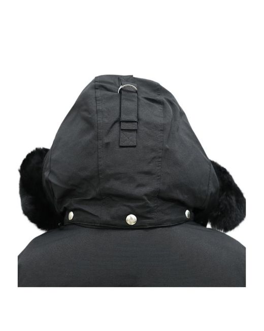Moose Knuckles Black Long-Sleeved Cotton Clothes