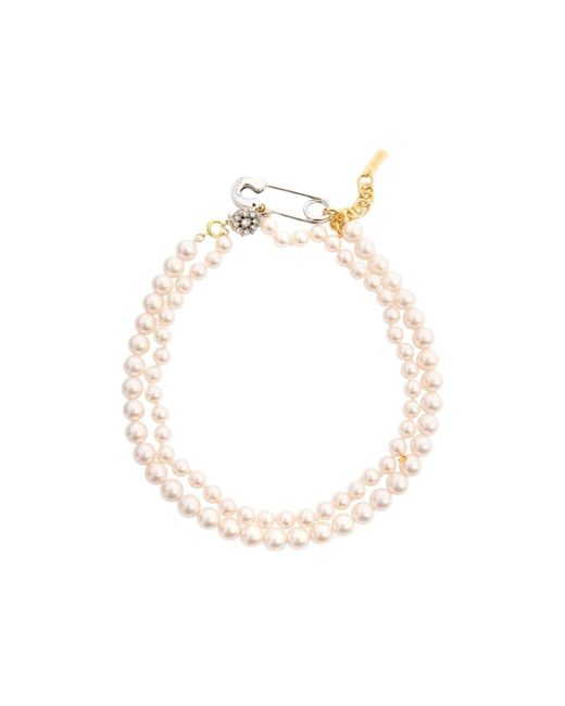 Moschino Metallic Paperclip Closure Necklace