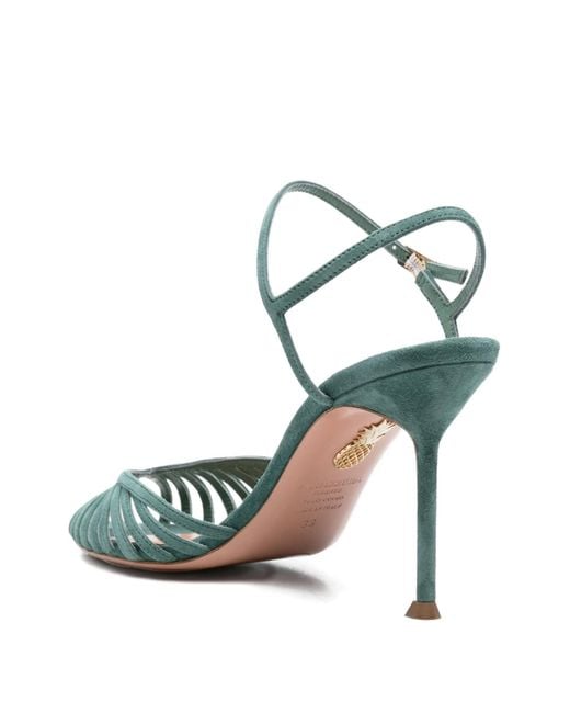 Aquazzura Green Heeled Sandals