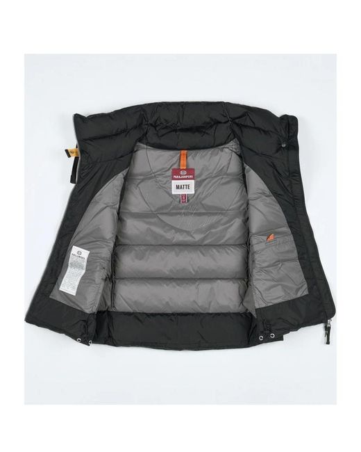Parajumpers Black Logo Down Vest