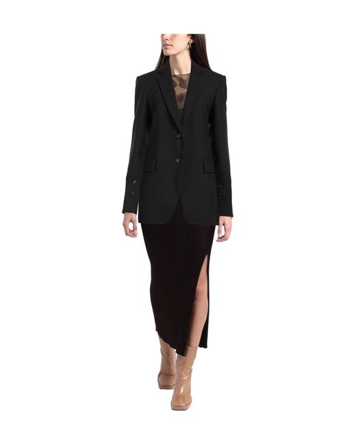 Sportmax Black Single-Breasted Blazer