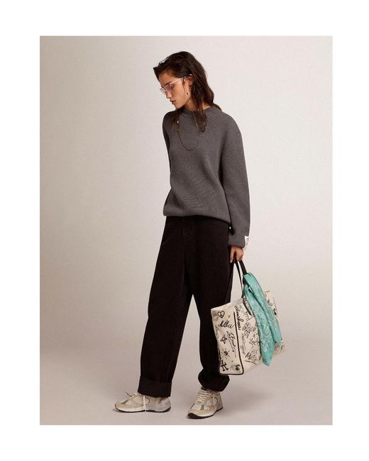 Golden Goose Deluxe Brand Gray Crew Neck Knit Jumper