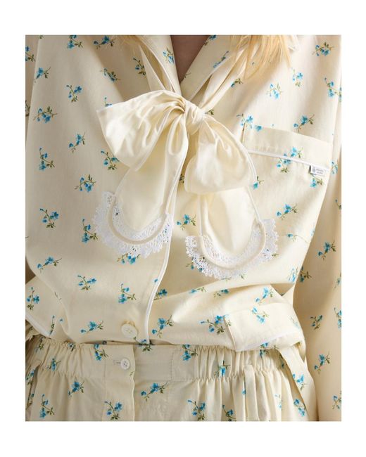Prada Natural Bouquet Print Old Canvas Shirt