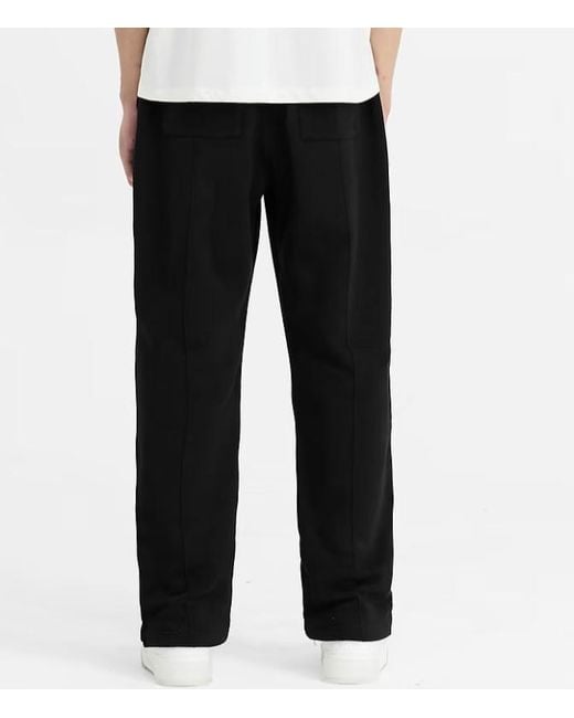 Represent Black Initial Fleece Straight-Leg Pants for men