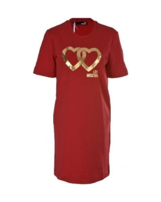 Moschino Red A Printed Dress