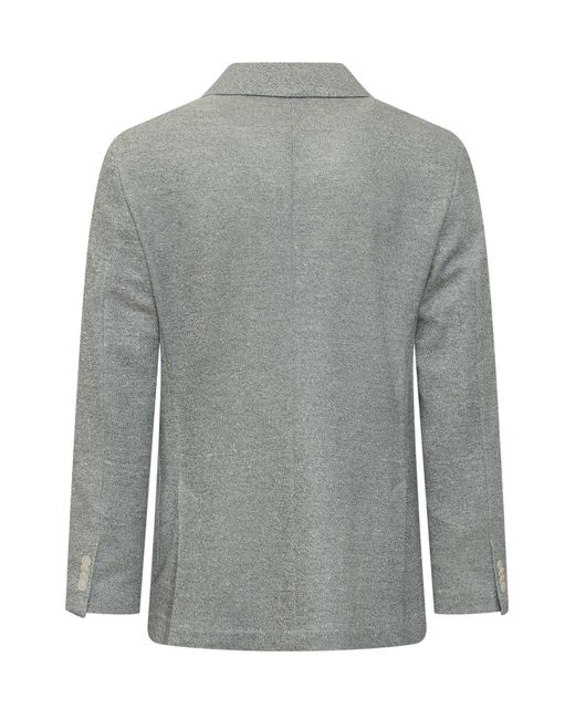 Boss Gray Boss Hanry Single-Breasted Blazer for men