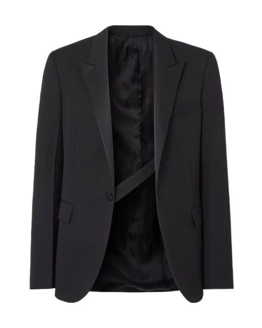 Fendi Black Grain De Poudre Blazer for men