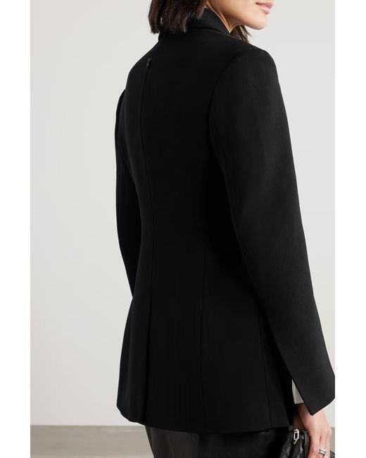 Proenza Schouler Black Long-Sleeved Lapel Blazer