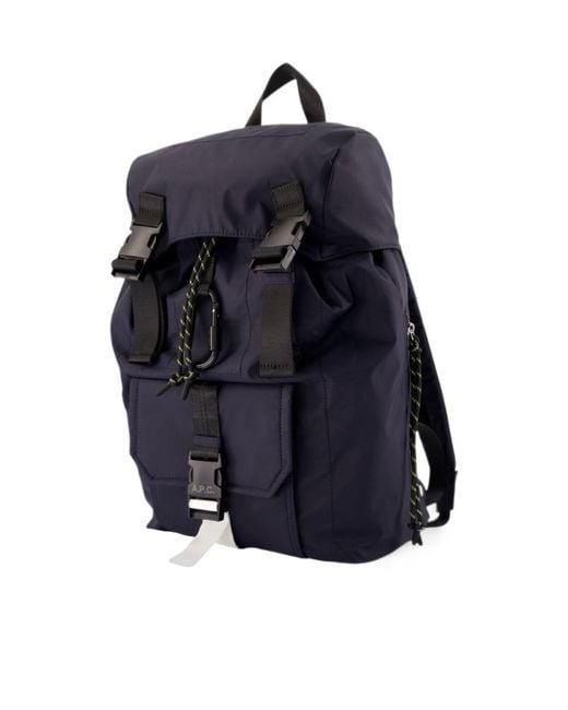 A.P.C. Blue Trek 2.0 Buckle Backpack for men