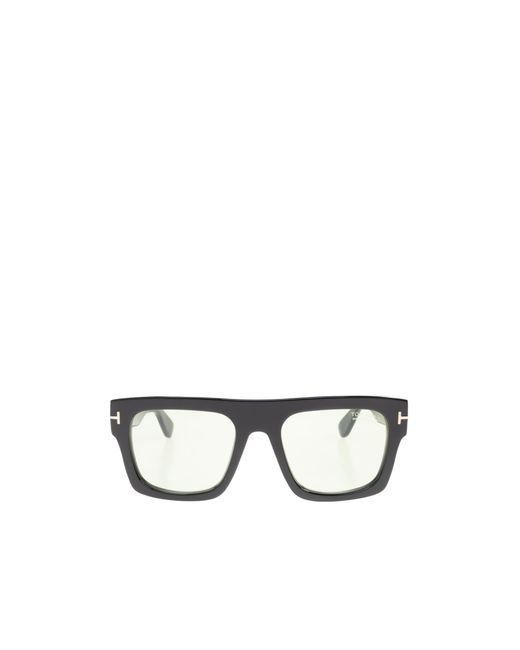 Tom Ford White Logo Sunglasses for men