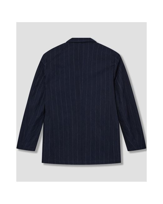 Drake's Blue Long-Sleeved Casual Jacket for men