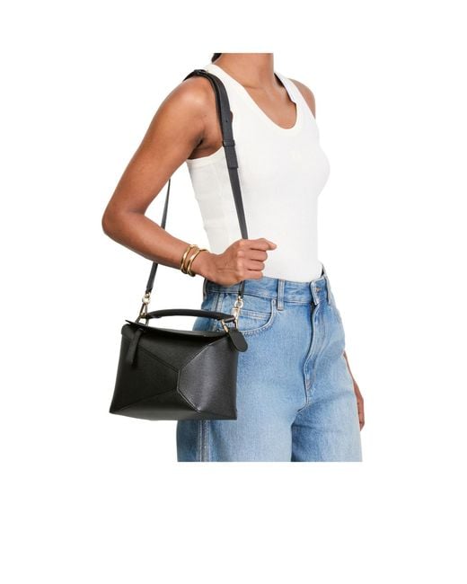 Loewe Black Puzzle Edge Small Bag