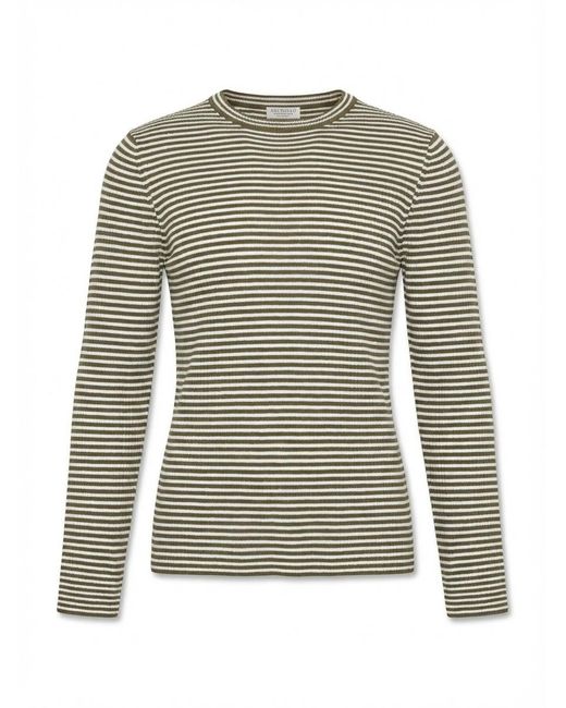 Brunello Cucinelli Gray Long Sleeve Sweater