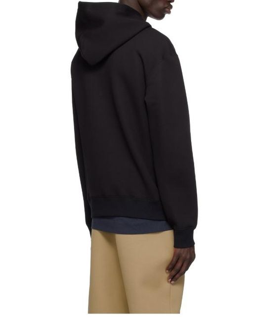 Mackage Black Long-Sleeved Hooded Sweatshirt for men