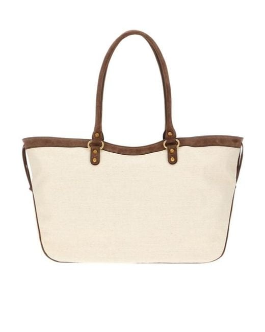 Balenciaga Natural Zippered Handbag