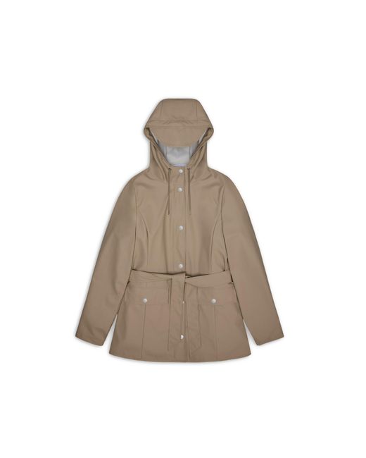 Rains Brown Curve Waterproof Jacket