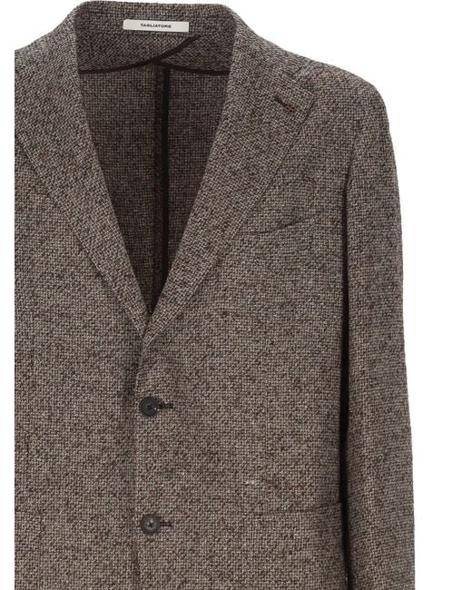Tagliatore Brown Single-Breasted Blazer for men