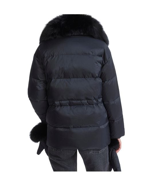 Yves Salomon Black Down Jacket