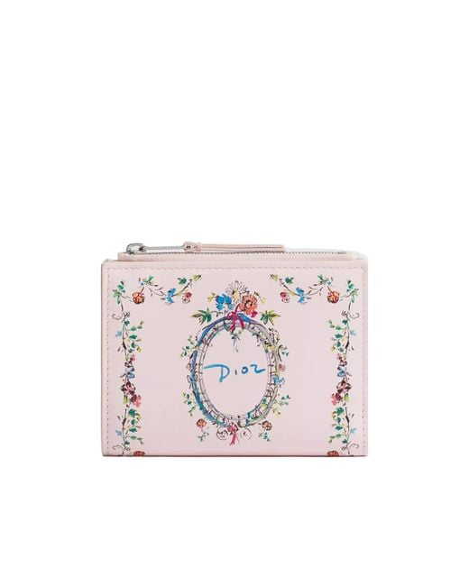 Dior Pink Iviera Dahlia Wallet
