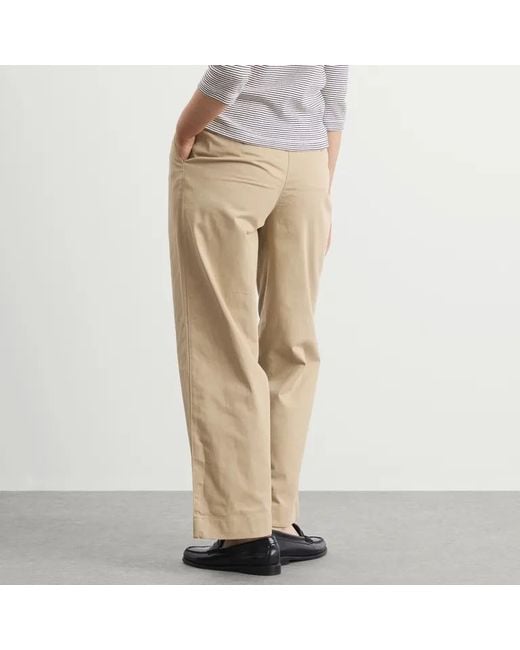 DUNST Natural Pleated-Front Trousers
