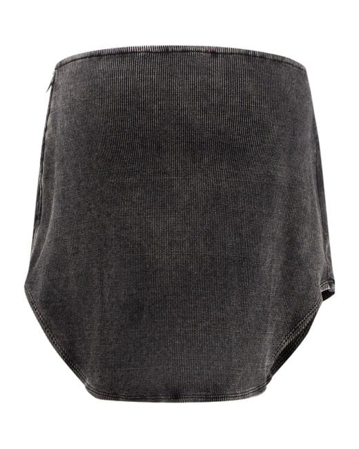 DIESEL Black Logo Plaque Mini Skirt