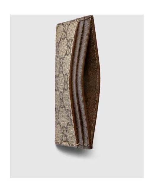 Gucci Multicolor Gg Monogram Card Holder Wallet for men