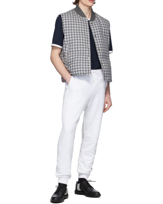 Thom Browne Blue Jersey Ringer T-Shirt for men