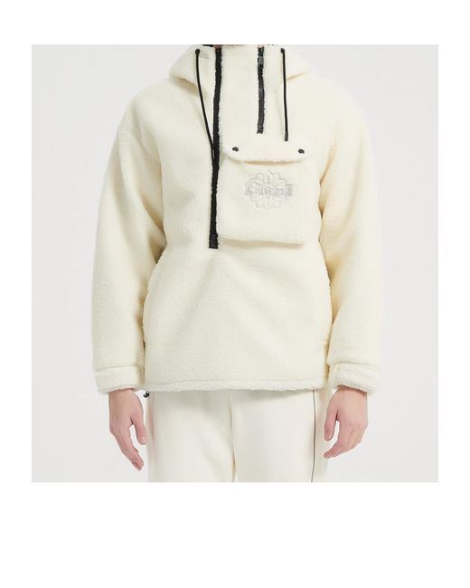 LIU REGALI White Half-Zip Jacket for men