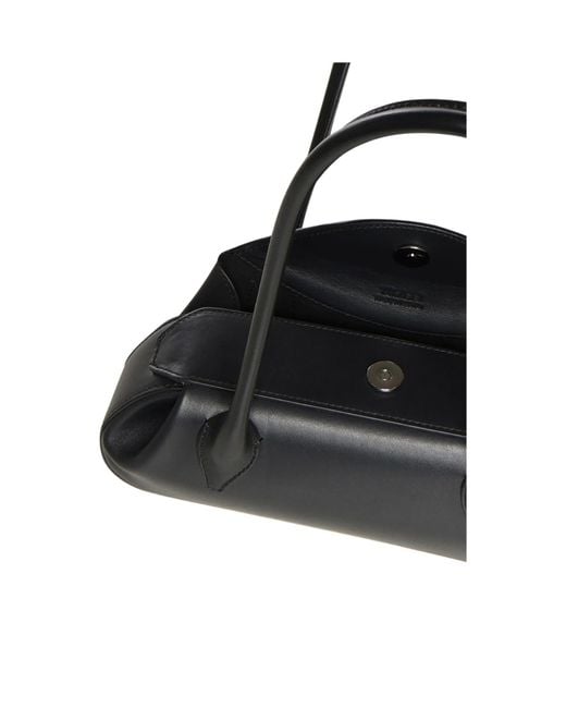 Yuzefi Black Oyster Mini Shoulder Bag