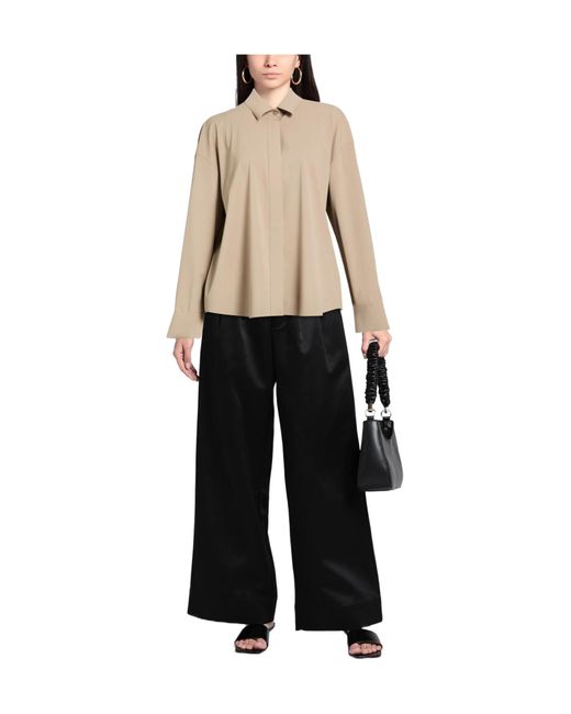 Max Mara Natural Patterned Shirts Blouses