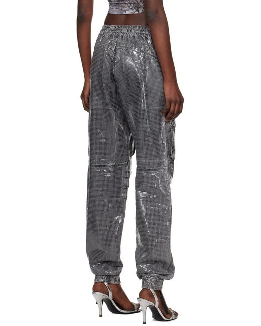 DIESEL Gray D-Mirt 0Pgac Straight-Leg Cargo Jeans