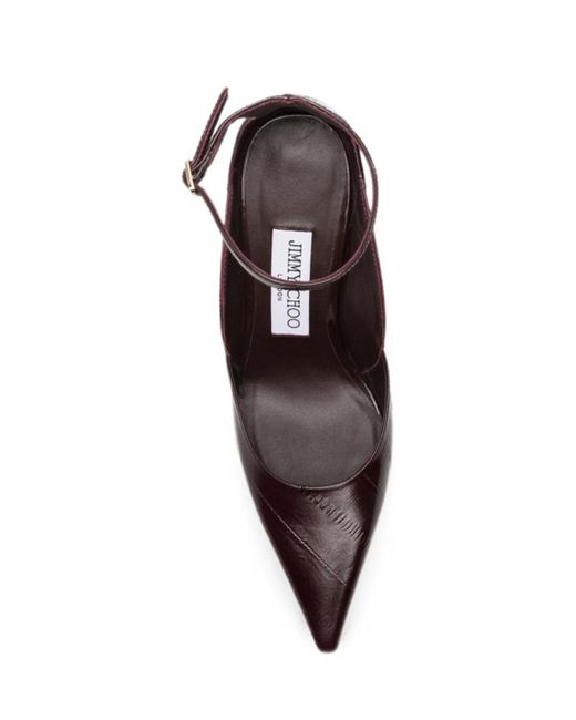 Jimmy Choo Brown Quinci 95 Pumps