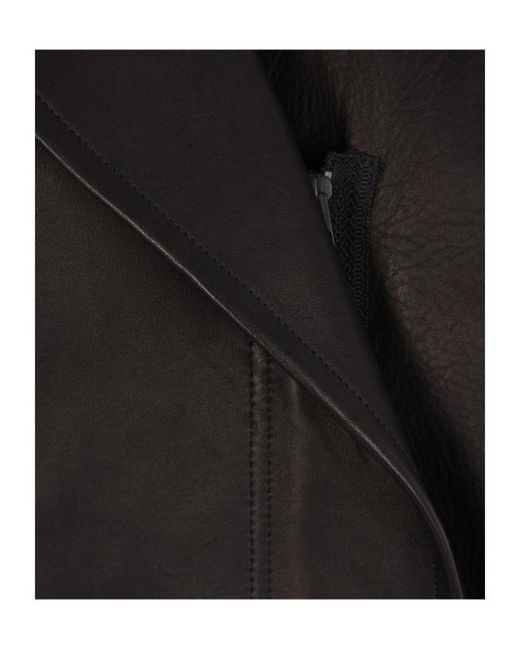 Yohji Yamamoto Black Asymmetric Belted Coat