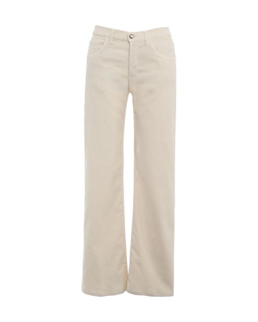 Dondup Natural Jacklyn Logo Patch Jeans