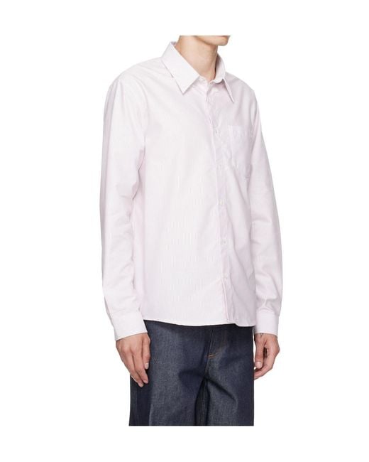 A.P.C. White New Greg Shirt for men