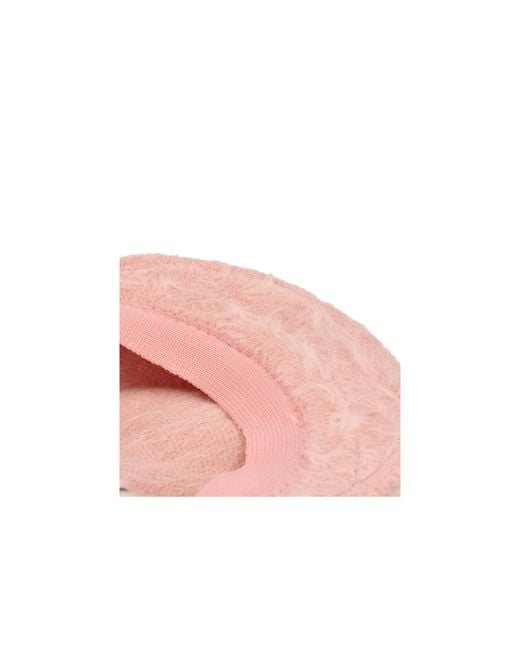 Kangol Pink Fuzzy Flat Cap Hat