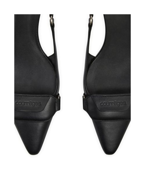 Courreges Black Sandals