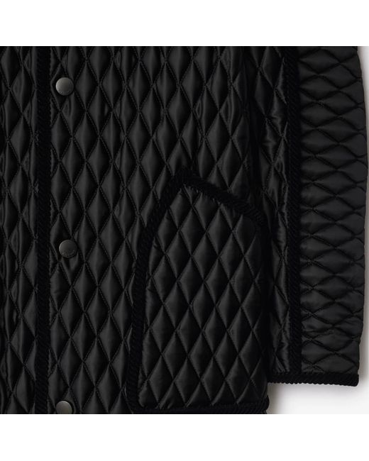 Burberry Black Quilted Long Sleeved Jacket