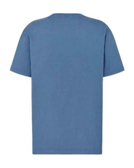 Dior Blue Homme Logo Printed Crewneck T-Shirt for men