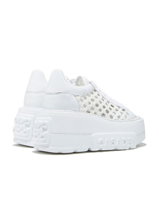 Casadei White Nexus Versilia Sneakers